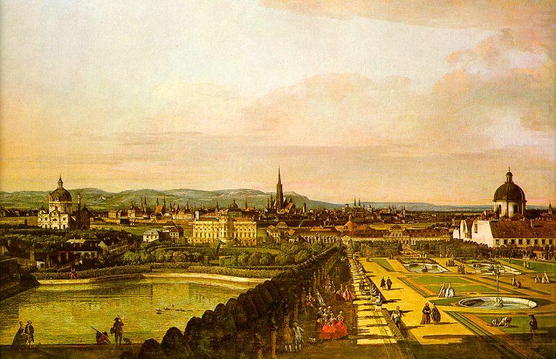 View of Vienna from the Belvedere, Bernardo Berlotto